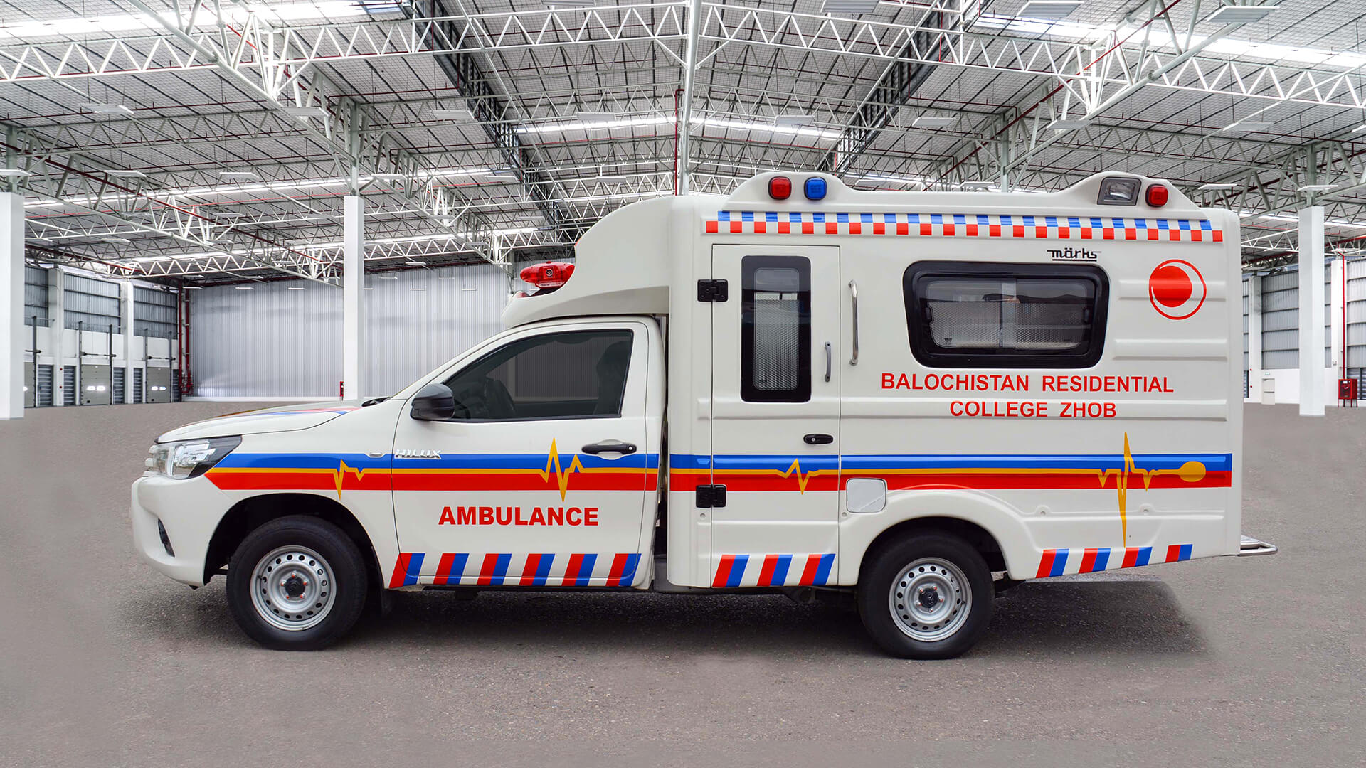 Hilux ambulance (double door deckless)